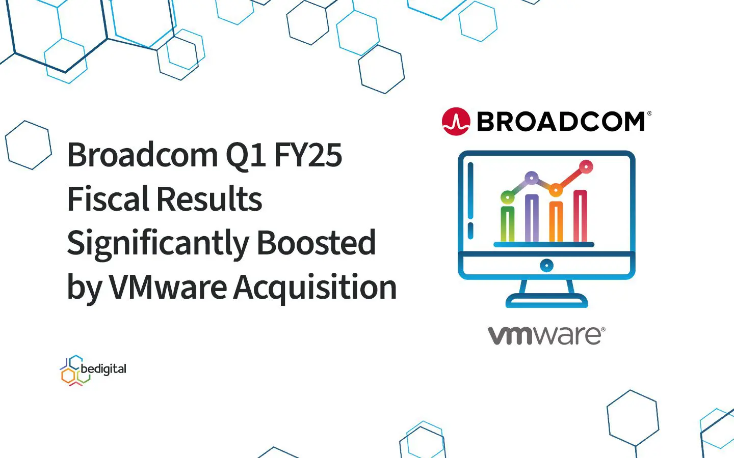 Broadcom Q1 FY25 fiscal results boosted by VMware acquisition and VMware licensing changes impact on IT asset management.