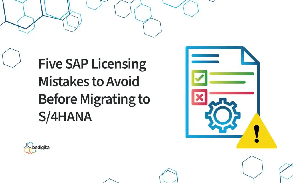 Cover image for blog on five SAP licensing mistakes to avoid