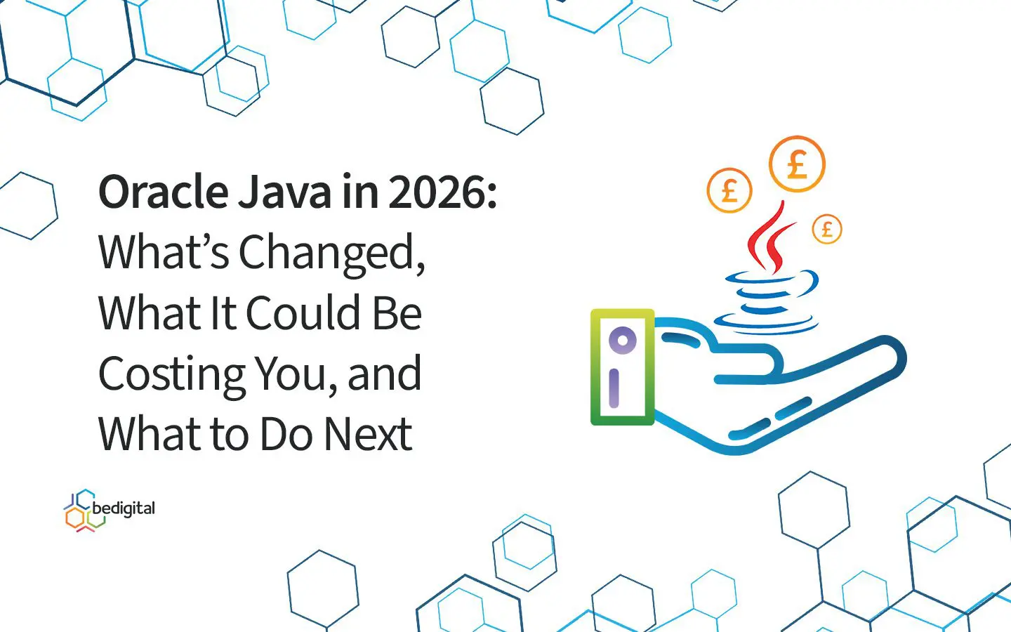 bedigital branded blog image of text 'Oracle Java in 2026: what's change, what it could be costing you and what to do next'