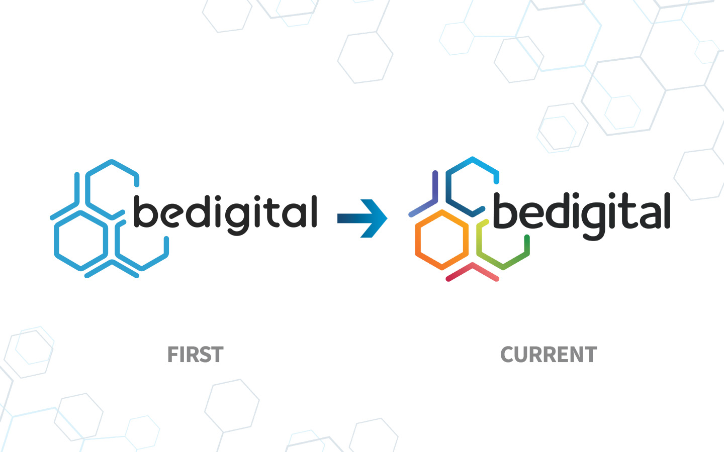the evolution of the bedigital logo
