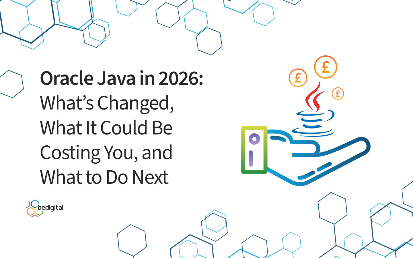 bedigital branded blog image of text 'Oracle Java in 2026: what's change, what it could be costing you and what to do next'